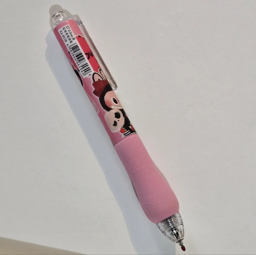 🍒🍒 Charming Pink Labubu Pen With Cushion Grip